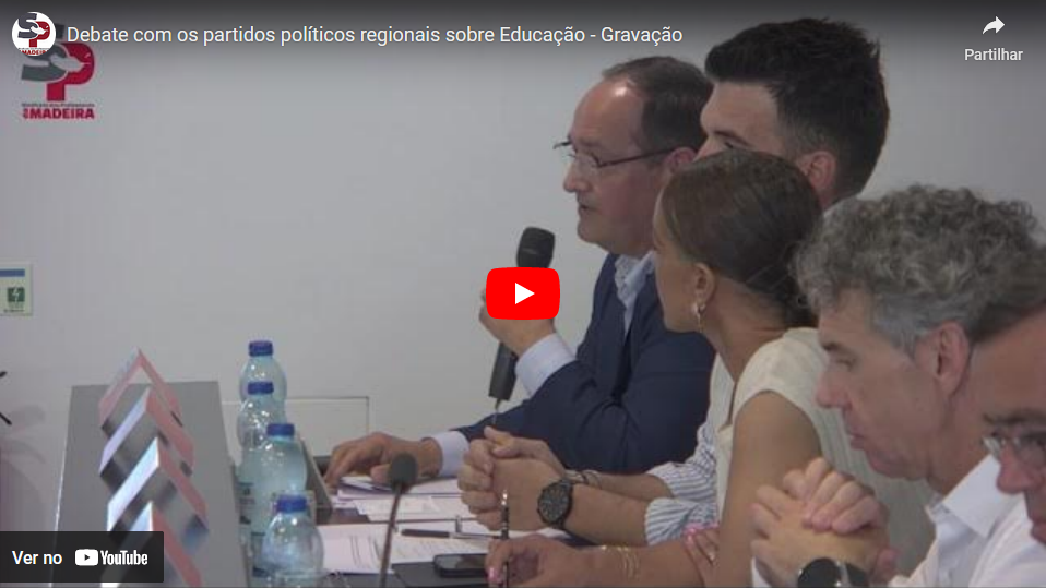 Debate com os partidos políticos regionais sobre Educação – Gravação